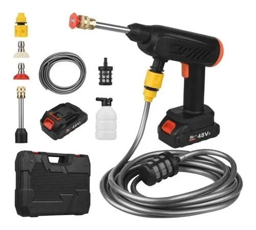 Hidrolavadora 48v 2 baterias y accesorios.