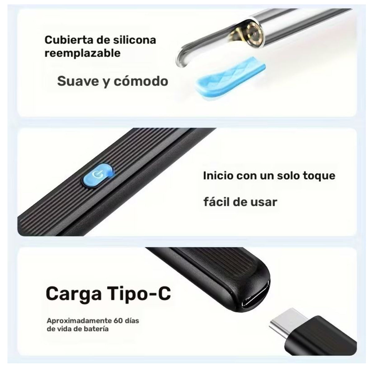 Limpia oidos con camara