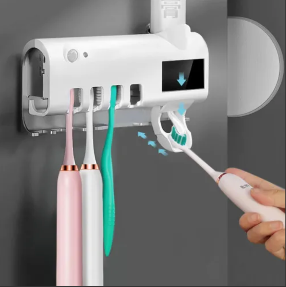 Porta Cepillos Con Dispensador