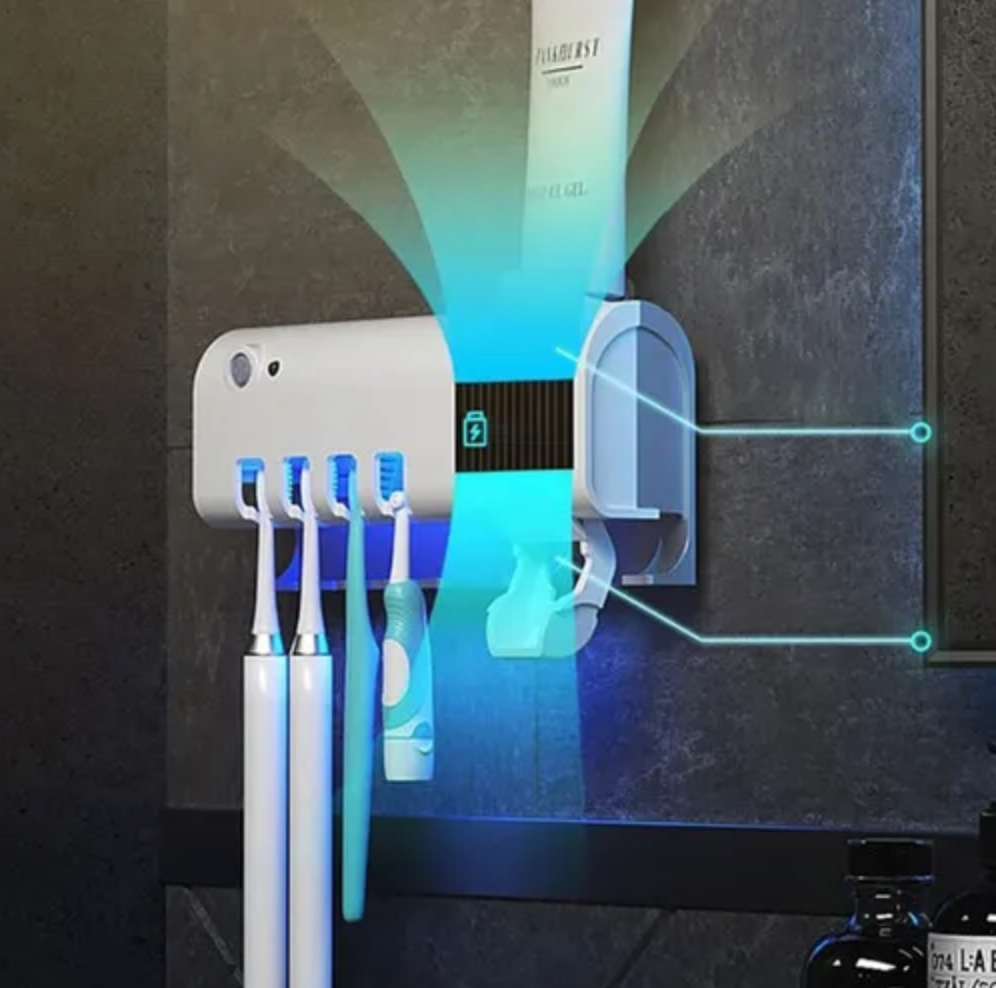 Porta Cepillos Con Dispensador