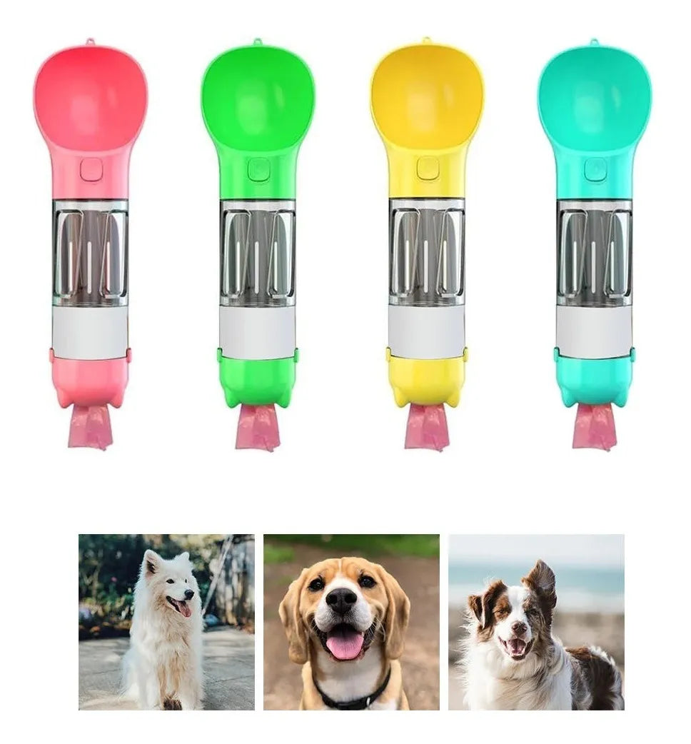 Botella portatil 5-en-1 para tu perro