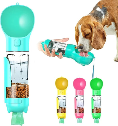 Botella portatil 5-en-1 para tu perro