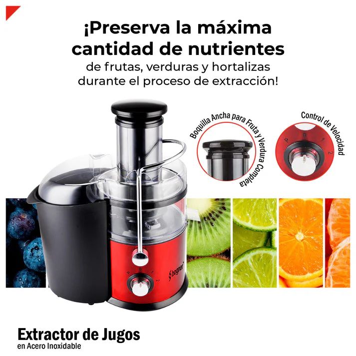 🥤 HealthyJuice Pro 800W™ – Extractor 3 en 1