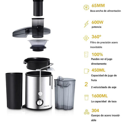 🥤 HealthyJuice Pro 800W™ – Extractor 3 en 1